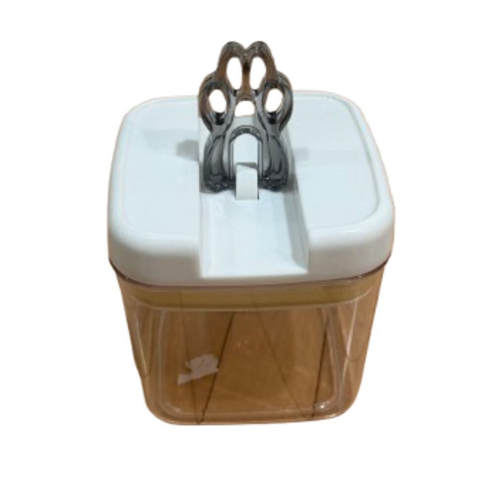 Clear Plastic Pop Top Dog / Cat Treat Container Canister
